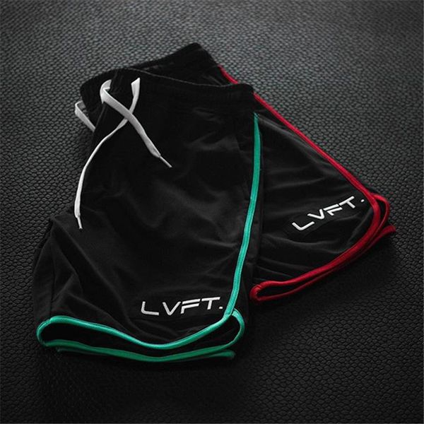 

men's shorts men fitness bodybuilding man summer workout male breathable mesh quick dry sportswear jogger beach short pants 230306, White;black