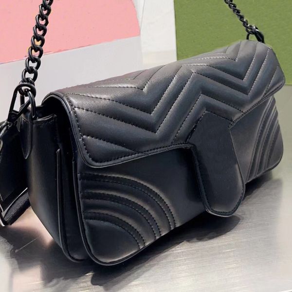 

fashion women's bag chain shoulder bag v stripe classic logo design handbag