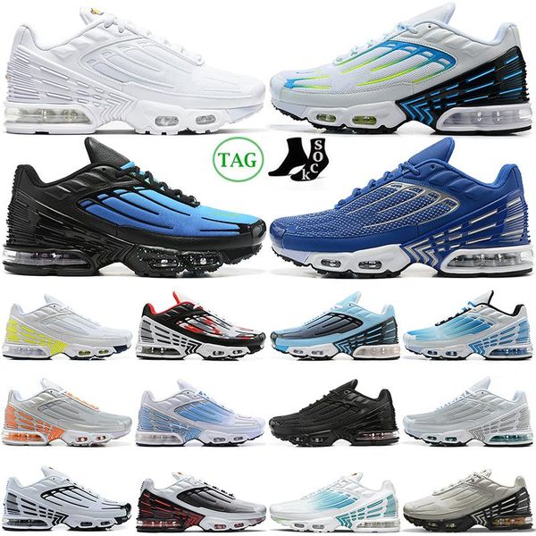 

designer tn plus 3 running shoes men women laser blue aqua volt triple white grey light bone yellow mens trainers outdoor womens sports snea