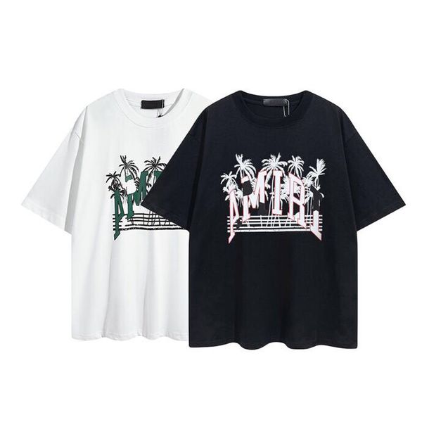 

spring/summer new fashion 3d letter printing short sleeve women's men's t-shirt loose os version men's designer t-shirt, Black;brown