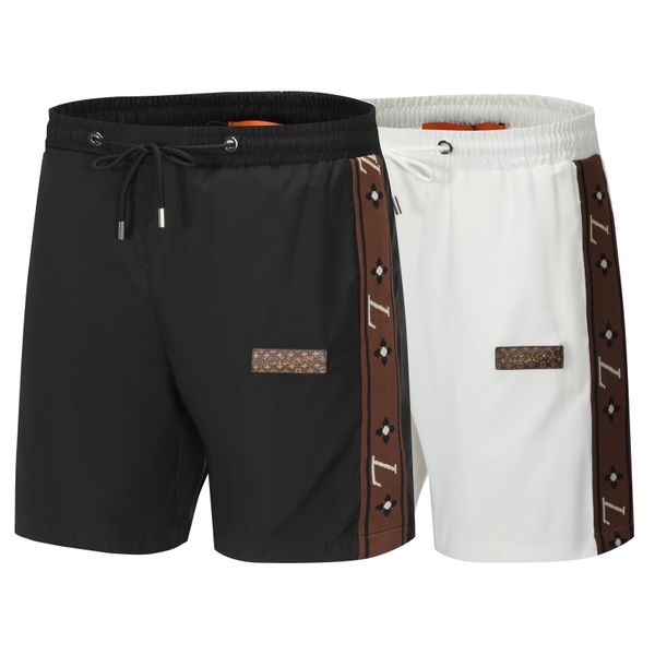 

designer merchant men's fashion new beach pants shorts drawstring stretch fashion casual shorts men m-xxxl, White;black