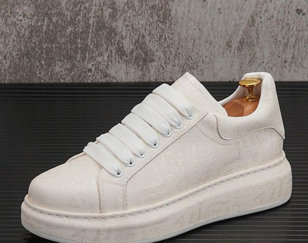 

designer men sneakers fashion casual shoes breathable non-slip round toe lace-up flats comfort sports walking shoes, Black