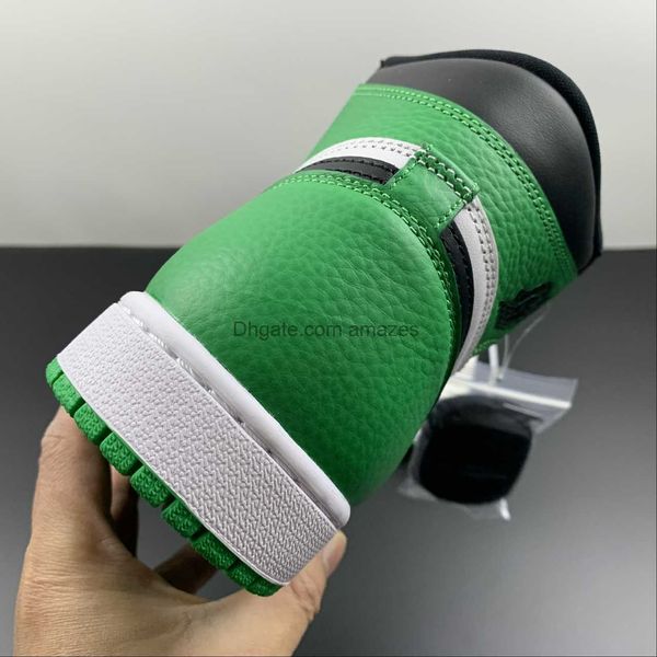 

new shoes 1 basketball retro high og lucky green mens sports black lucky green white sneaker dz5485-031 us size 7 to 12