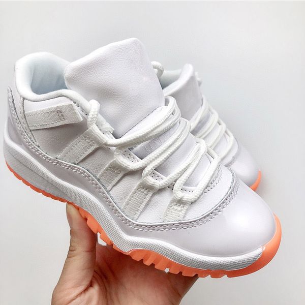 

designer 11s low children kids basketball shoes baby 11 xi cherry bred cool grey concord unc win like for toddler sneakers fashion tennis sh, Black