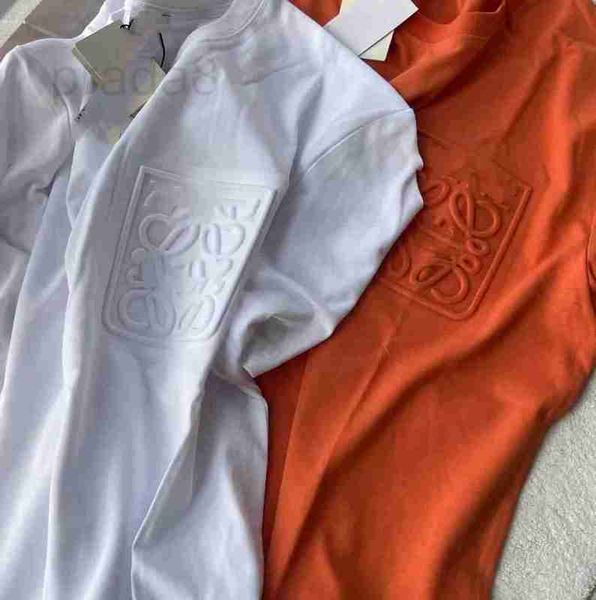 

women's t-shirt designer 23 new summer three-dimensional relief short-sleeved round neck for men and women rfx0, White