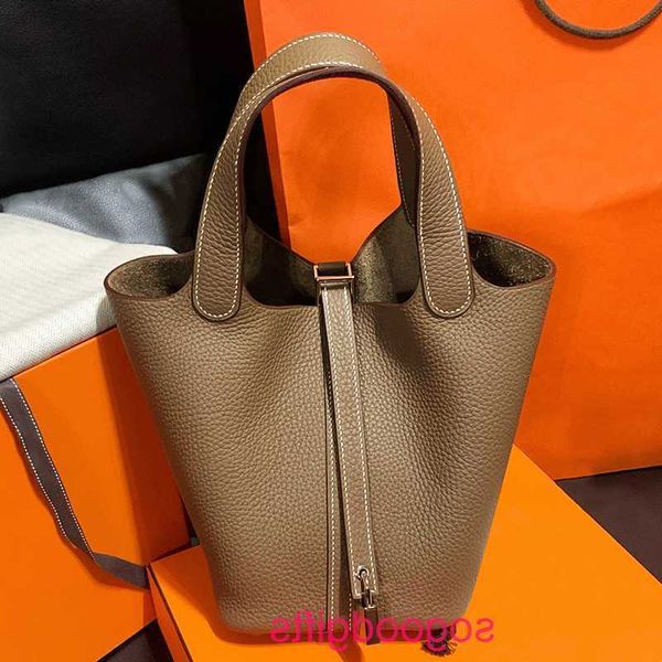 

original designer hermsd handbag designers herms bags women s picotin lock handbags tote bag vegetable basket bag head layer cowhide portabl