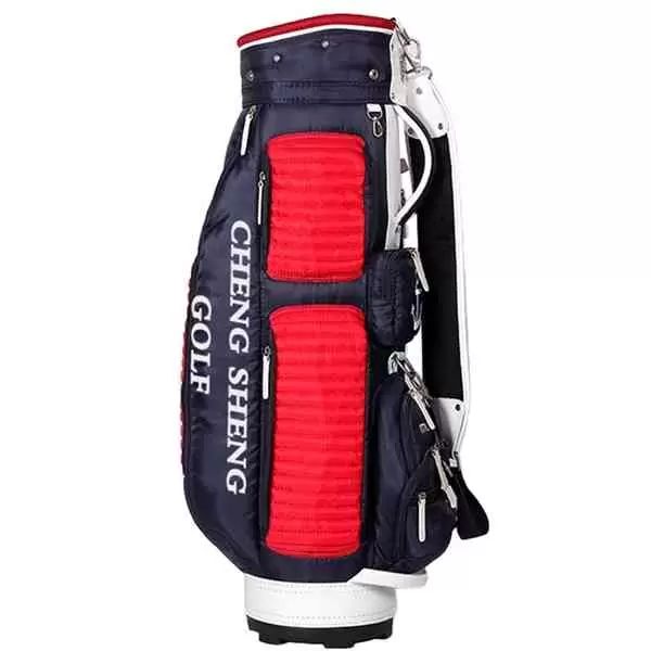 

golf cart barrel golf bag production, Black;red