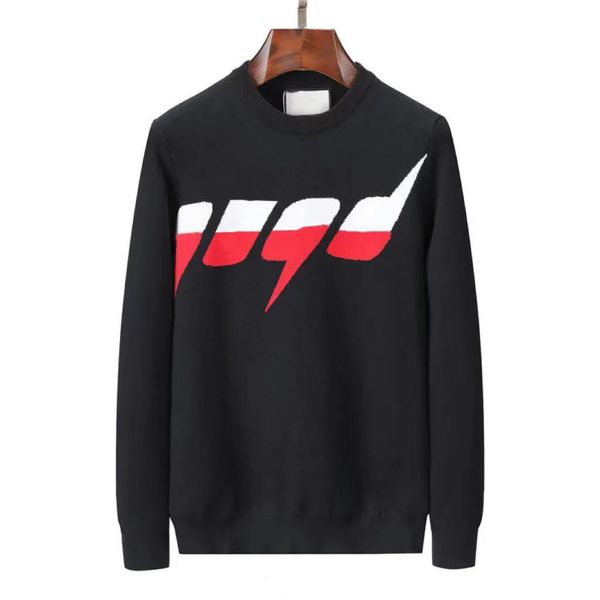 

designer men's sweaters fashion classic fall/winter sweater -3xl, White;black