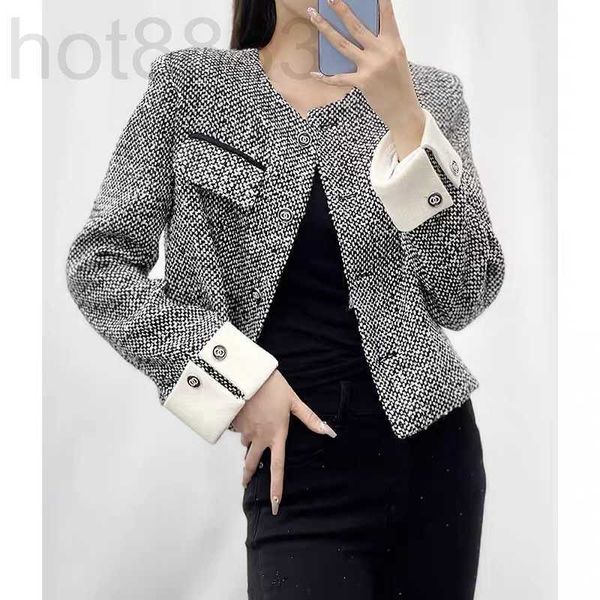 

women's jackets designer new brand jacket fashion grade classic tweed coat overcoat leisure spring coats cardigan women christmas agyh, Black;brown