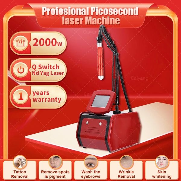 

picosecond l-aser machine q-switch nd yag micro for pigment removal acne removal 1064nm 532nm 755nm real picosecond laser tattoo removal mac, Black