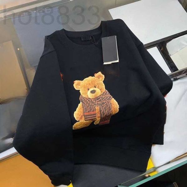 

men's hoodies & sweatshirts designer hoodie sweatshirt coat autumn and winter letter printing clothing loose crew neck sweater jacket, Black