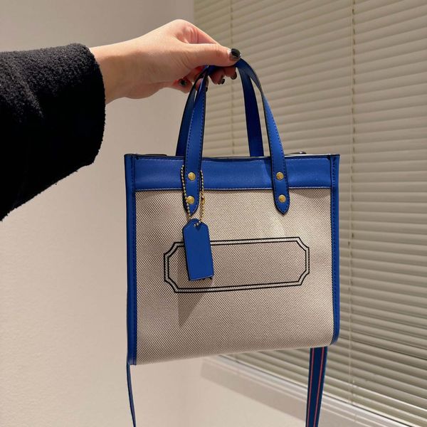 

2023 luxury designer field tote bag women fashion canvas crossbody shoulder handbag female large capacity shopping bags