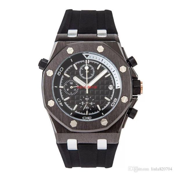 

2021 crime premium clock watch date men or women diving watch professional sports diving watch15309o, Slivery;brown