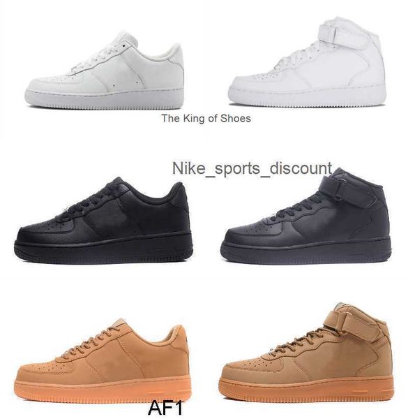 

2023 og 1sair airforces 1 casual shoes classic mens women fly knit airforce one skateboarding white black wheat airforces ones high cut trai