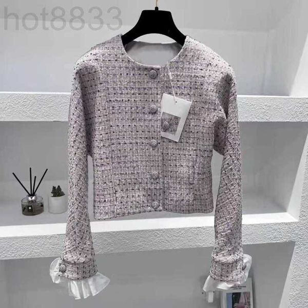

women's jackets designer brand new autumn winter fashion tweed coat high-grade casual spring birthday gift valentine's 8p77, Black;brown