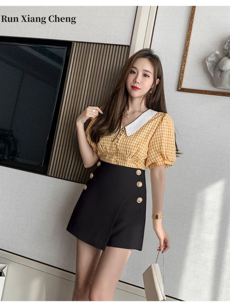 

skirt 's clothing spring summer 2023 fresh sweet casual suit trouser girly style pants 230303, Black