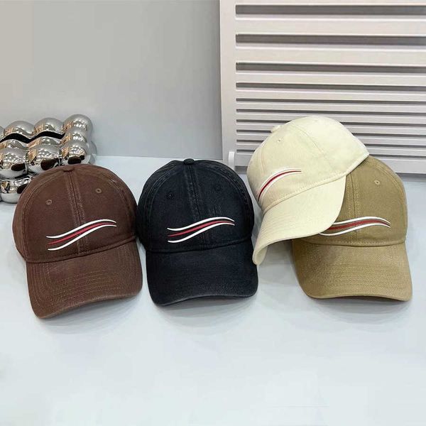 

fashion ball caps summer casual cap balencaigaly balencigaly designer blending dome hats for man woman letter design 4 color option qlr3, Blue;gray