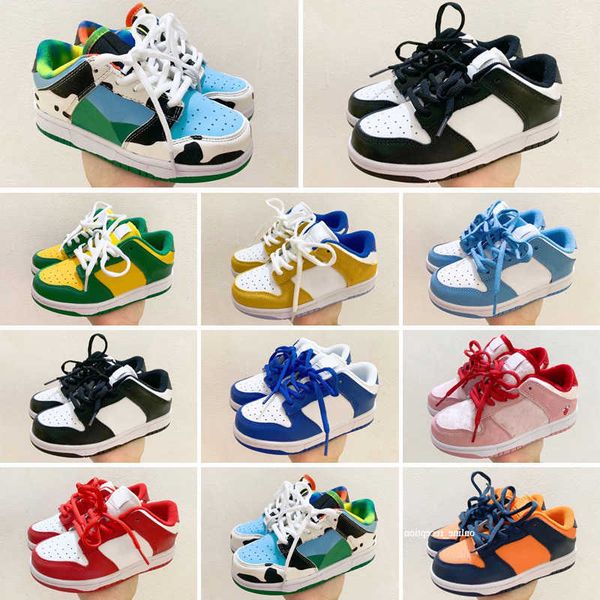 

kids athletic sb shoes sneakers children trainers dunks wolf grey toddler sport for boy girl toddlers chaussures pour gfx5, Black