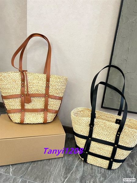

fashion y&l lady totes designer handbag women shoulder bags designers popular summer straw woven shopping bag new purse luxury handbags larg