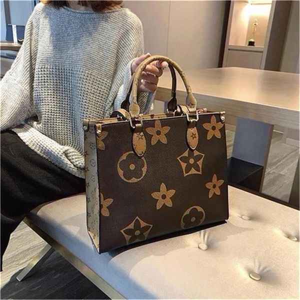 

totes 2023 r bags women bag handbags embossed flower monograms onthego gm mm womens handbag purse tote shoulder female backpack on the go