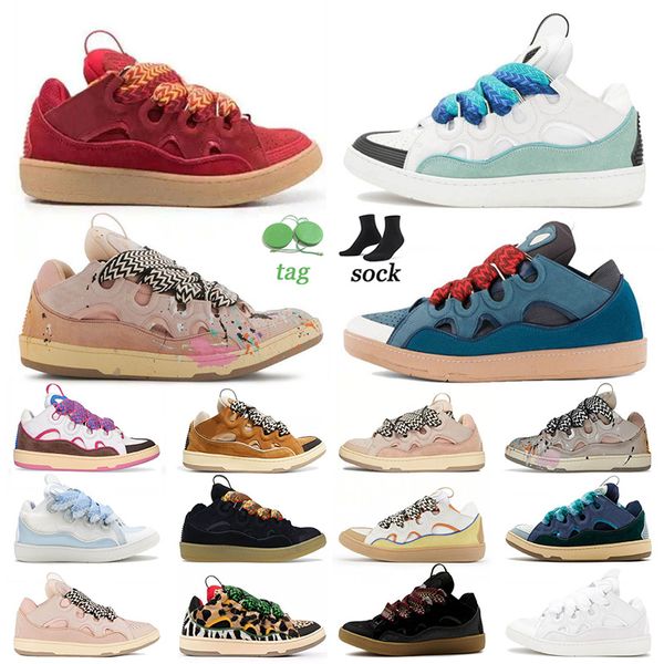 

designer leather curb casual shoes dress shoes men women sneakers gallery dept. pale pink multi grey dark green light blue white blue white, Black