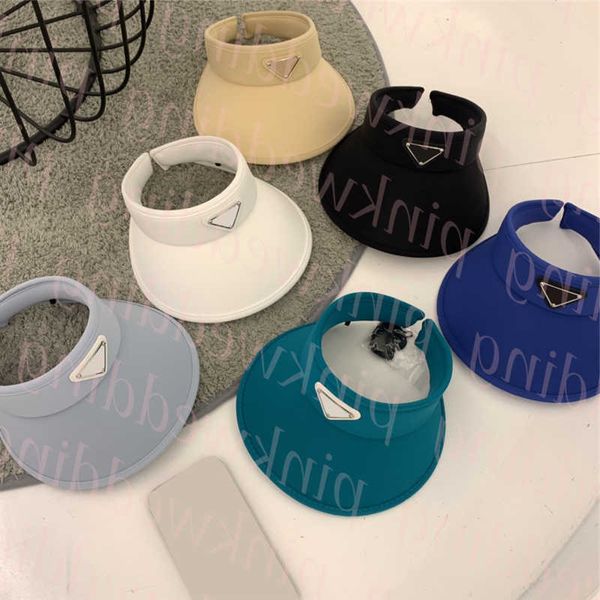 

summer empty baseball cap women men designer letter golf caps outdoor sun protection visor hat min7, Blue;gray