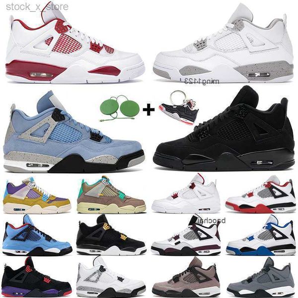 

2023 casual men women basketball shoes 4 4s desert moss university blue white oreo taupe haze black cat bred loyal mens trainers sports o350