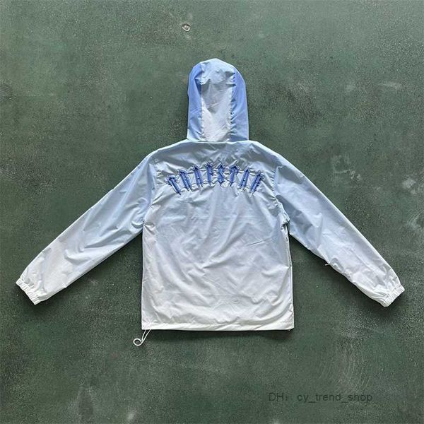 

men's jackets 22ss selling men jacket trapstar irongate t windbreaker-blue grdient blue embroidered women coat sizes xs-xl8, Black;brown