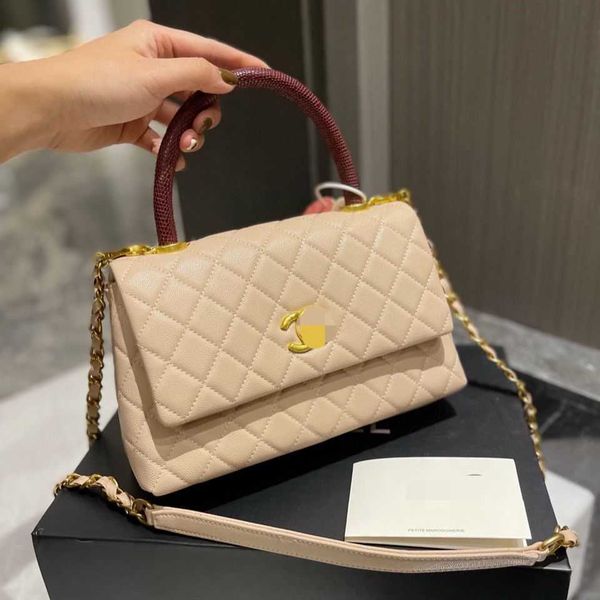 

designer channelity bags for women black handbag leather chain slant shoulder clutch totes bag cc double letters solid hasp waist square str