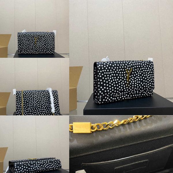 

evening bags shoulder bag designer leather messenger women hands trend polka dots chain crossbody lady purses 230220