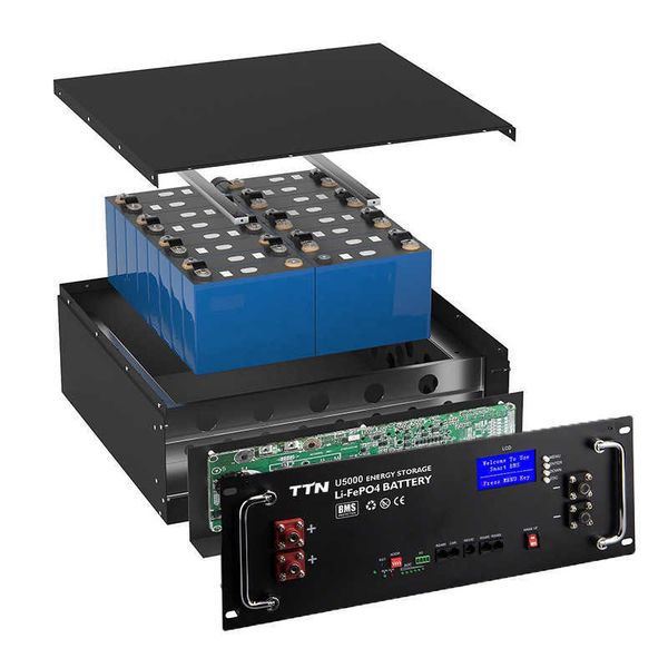 

ttn solar energy storage lithium ion battery 15kwh 48v 300ah lifepo4 battery pack for 5kw 10kw inverter power system
