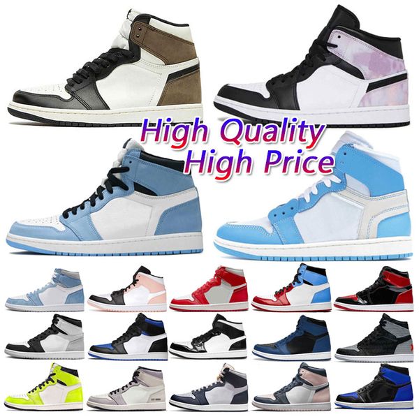 

1s mens basketball shoes sneaker lost found gorge green starfish bred patent dark mocha grey fog denim silver newstalgia shadow men women tr