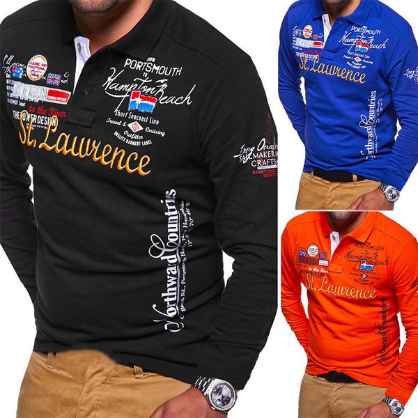 

men's polos zogaa brand clothing men polo shirt men casual slim fit male polo shirt long sleeve breathable polo shirt man tees 230306, White;black