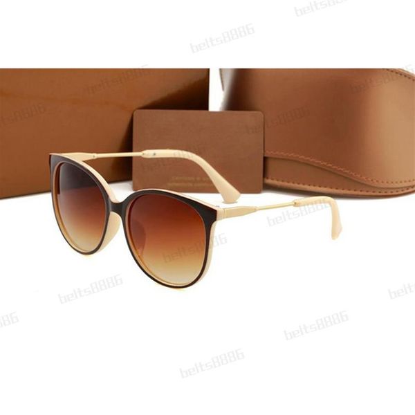 

2021 design sunglasses 7 color fashion women sun luxury glasses outdoor umbrella pc frame classic with box255h, White;black