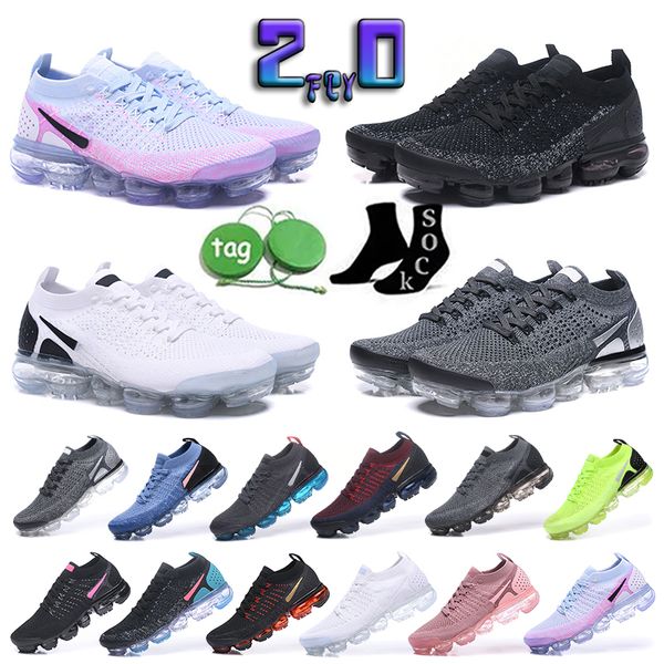 

2023 vapores 2.0 mens running shoes fly 3.0 knit black white cushion womens sneakers be true sports run trainers tn jogging shoes