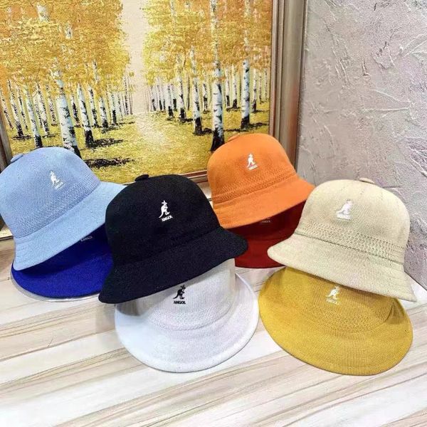 

wide brim hats bucket summer dome breathable mesh yarn fishermans lightweight kangaroo sun protection sunscreen allgo 230303, Blue;gray