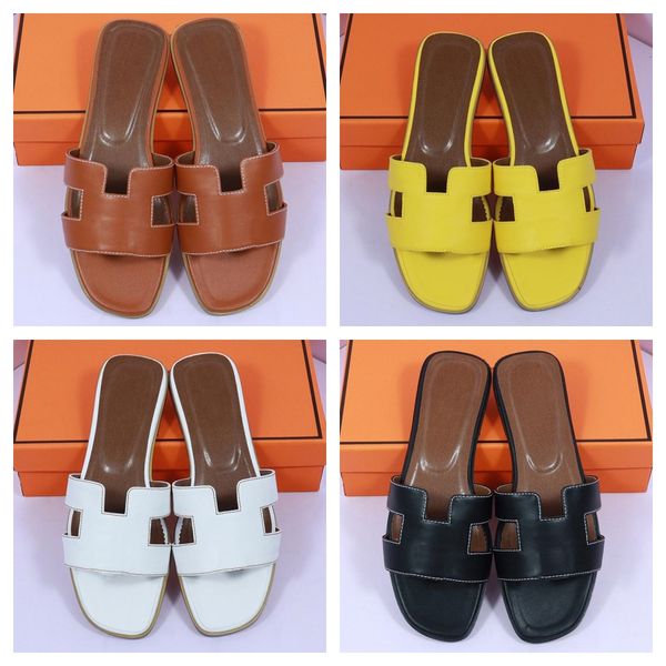 

classic fashion flat sandals slippers white khaki black yellow classic color seaside leisure indoor resort designer summer sandals
