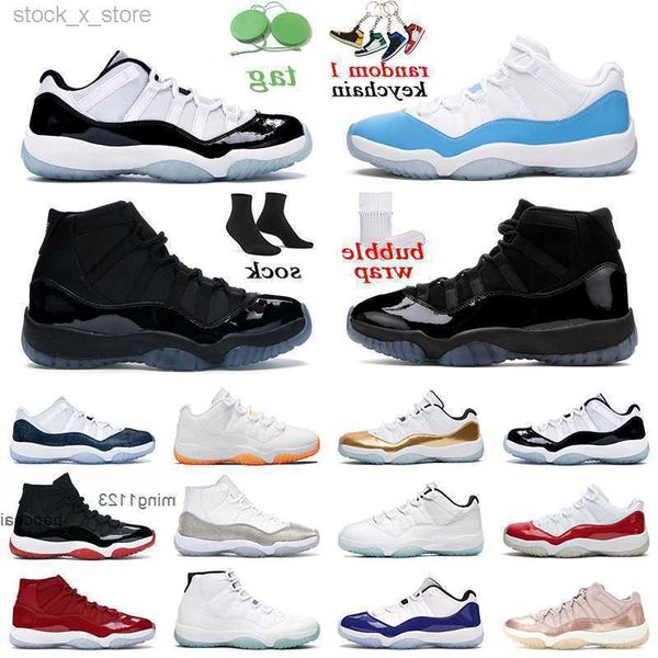 

2023 casual men women basketball shoes 11s legend blue bright citrus concord metallic silver outdoor sports mens trainer size 5.5-13 rdjt, Black