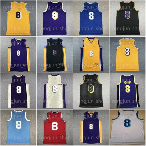 

mitchell and ness basketball jersey 8 bean the black mamba purple white blue black red yellow vintage 2001 2002 1996 1997 1999 2003 stitched