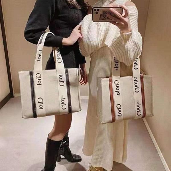 

totes 5a quality new women tote bags woody totes shopping bag handbag high nylon hobo fashion linen large beach luxury designer travel lofr