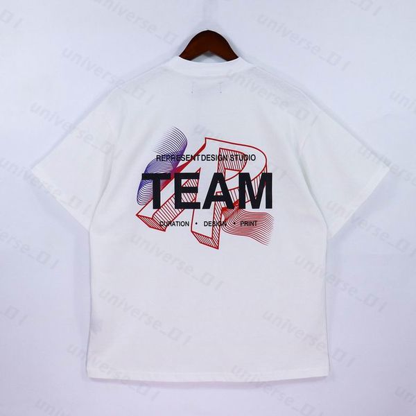 

designers women summer represents t mens shirts loose popular in the uk fashion brands cotton shirt graphic printing tees clothes tshirts u, White;black