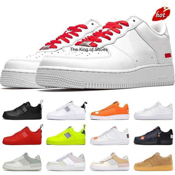 

2023 og 1s2023men women one 1 white outdoor running shoes black wheat orange af1 mens trainer designer sneakers, Black;pink