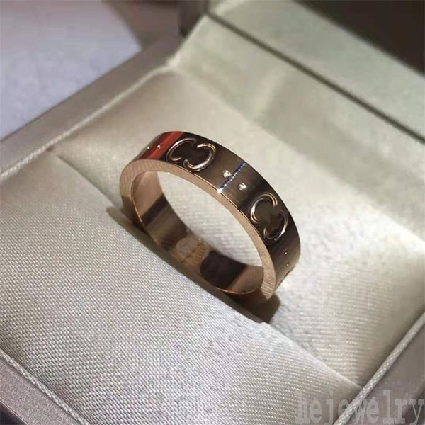 

double g plated gold rings mens lovers gift girlfriend personality circular alloy narrow edition letters jewelries halloween day designer ri, Silver