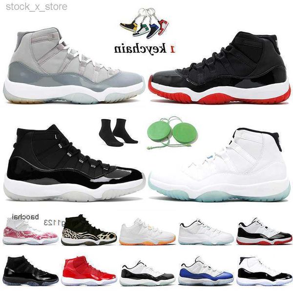 

2023 casual jumpman 11 11s basketball shoes women mens trainers bred cool grey animal instinct legend blue jubilee 25th anniversary concord, Black