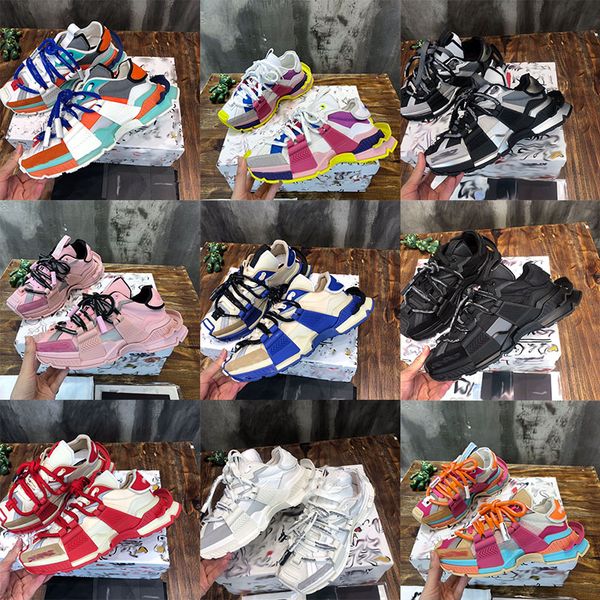 

luxury mixed material space sports shoes leather men's casual shoes mesh breathable suede reflective sports shoes rubber sole lacing., Black