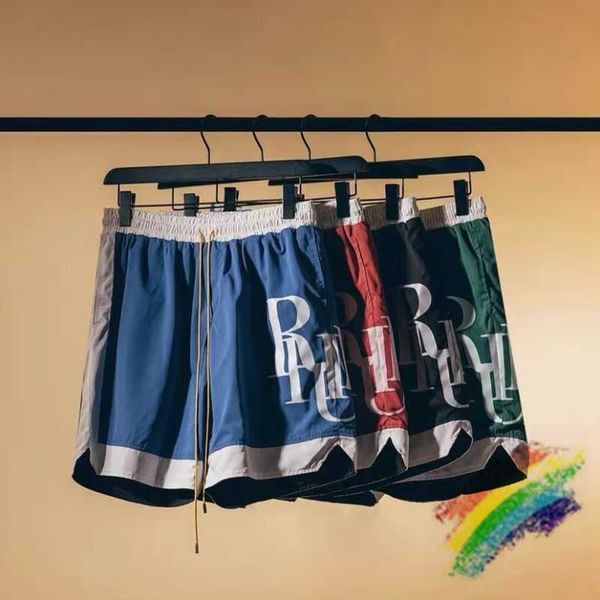 

patchwork rhude shorts men women high street pockets hip hop breeches tdc3 q2pw, White;black