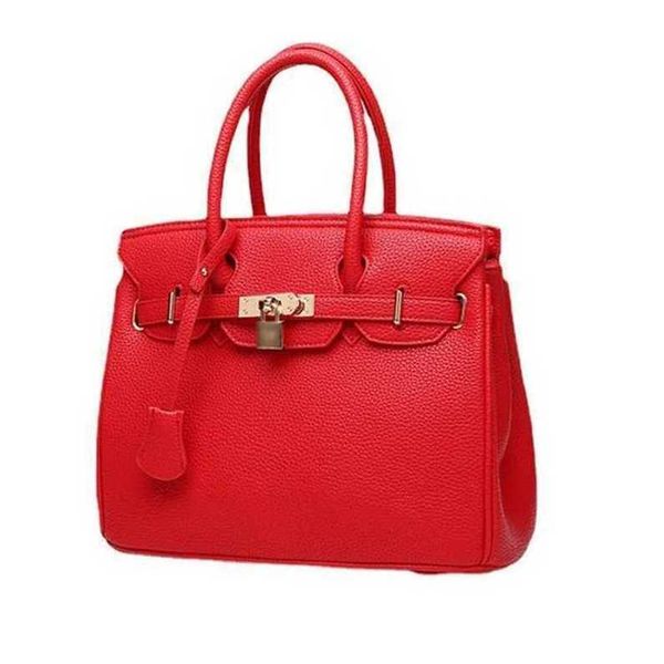 

handbags herms herbag backpacks bag women's lychee pattern shoulder cross hand business red bride3twb