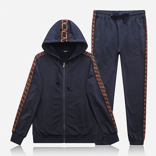 

sweat man clothes mens tracksuits brand suit spring autumn long sleeved twopiece set fall tracksuit jogging jacketspants sportswear59 f6ad, Gray