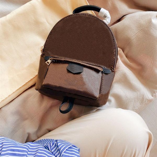 

fashion ladies backpack mini handbag men's luggage shoulder bag brown casual school229q
