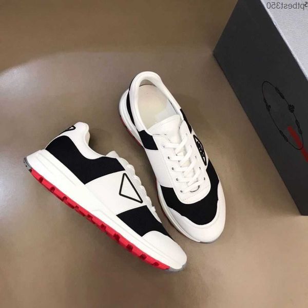 

luxury designer 2023ss sneakers platform mens shoes genuine leather trainers for men flat casual shoe are 38 ix35, Black